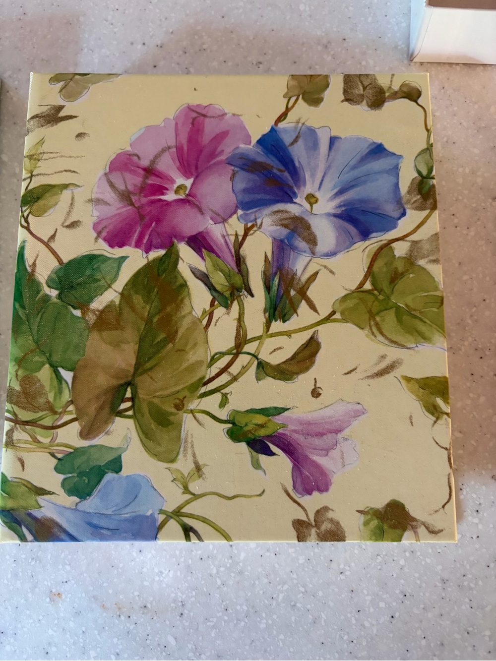 Vintage NEW Hallmark Refillable Address Book Morning Glory Flowers Made in USA